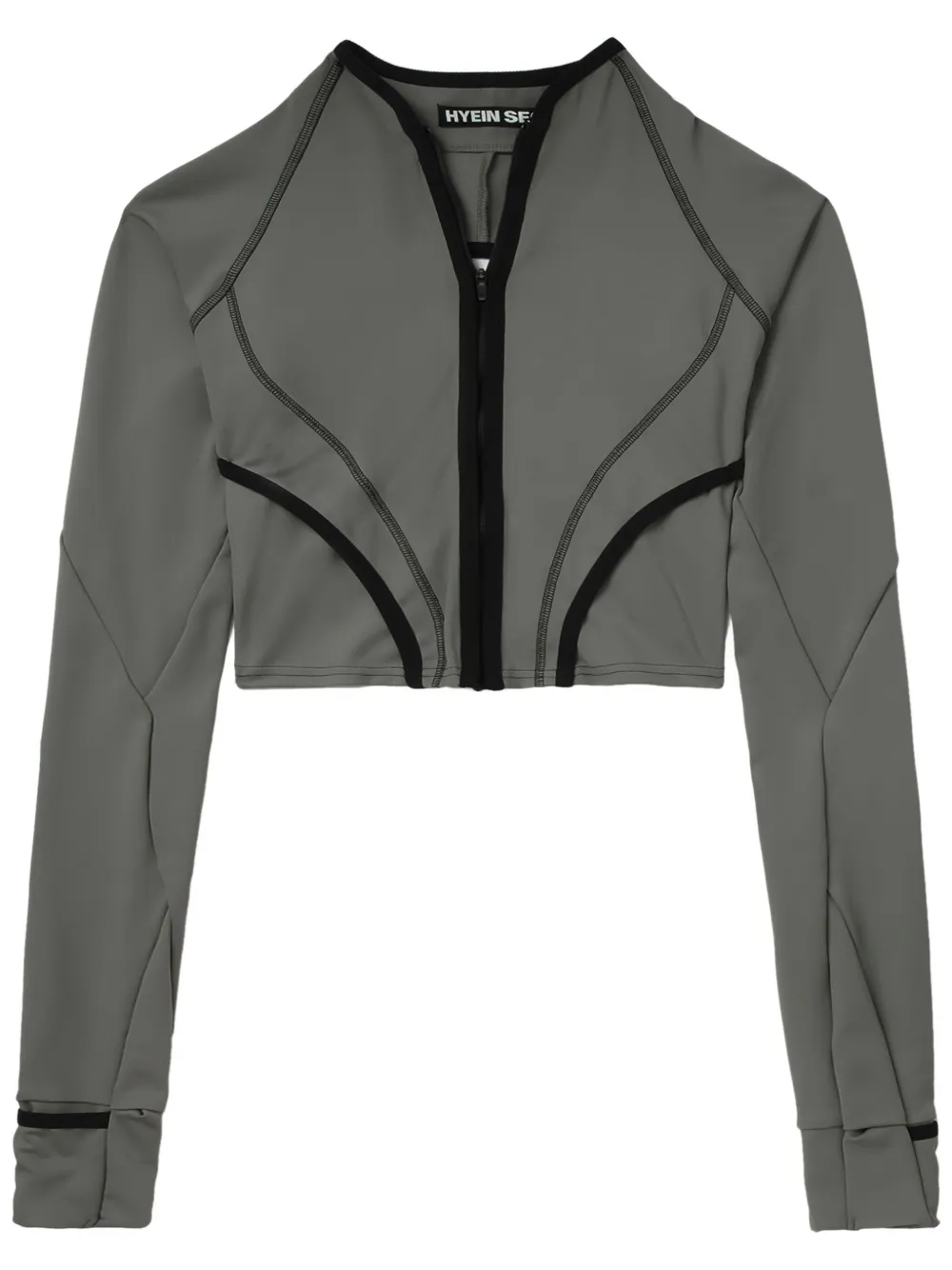 

Укороченный топ с вырезами Hyein Seo, зеленый