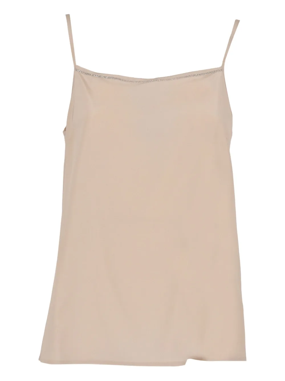 

Топ-камисоль с бисерной отделкой Peserico, нейтральный