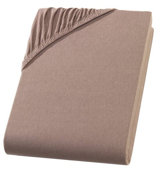 

Простынь на подгонке Hometex Premium Textiles Jersey 140-160x200, 160x32x200 см цвет nougatbraun