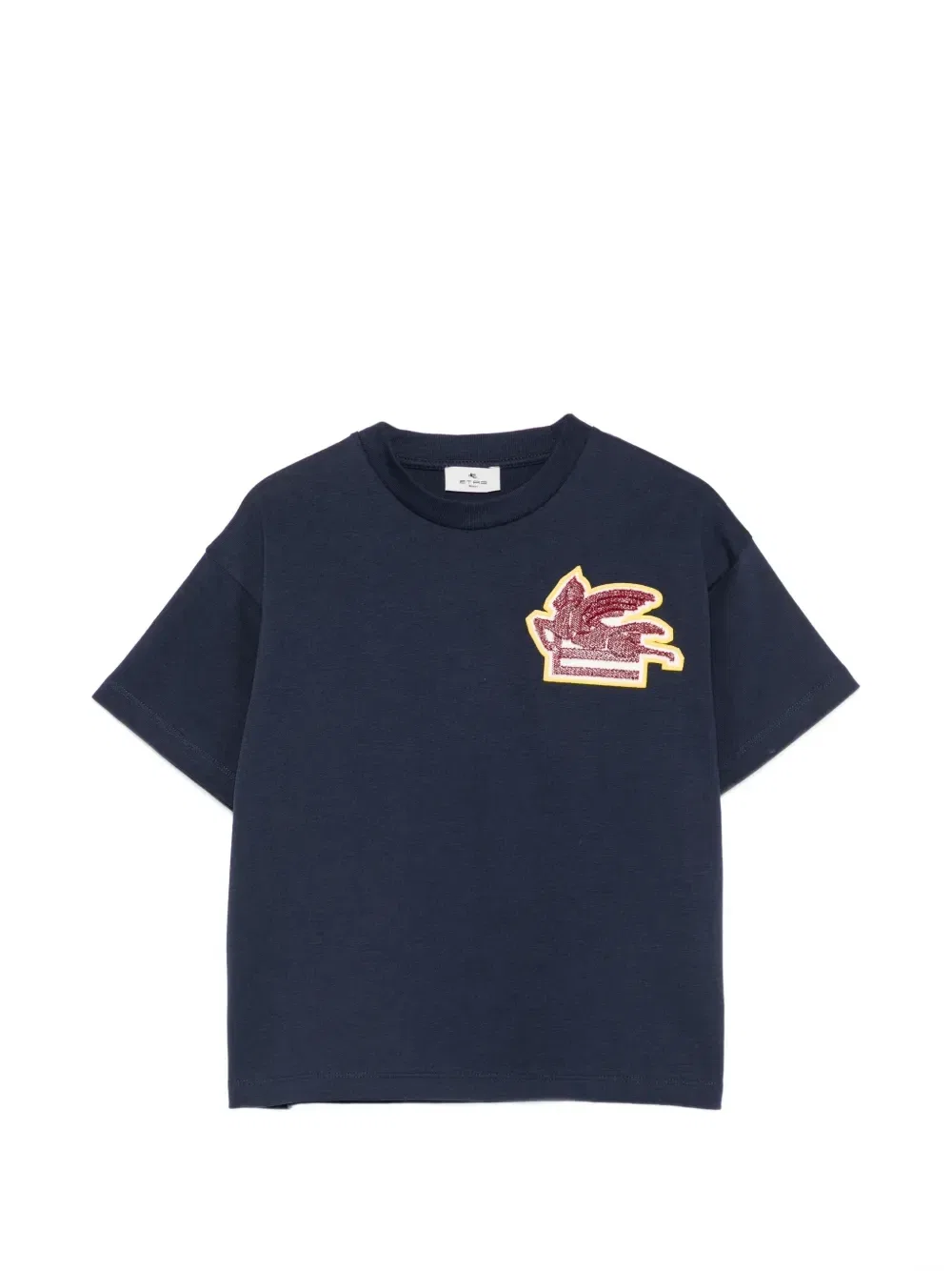 Футболка с нашивкой в виде Пегаса ETRO KIDS, синий
