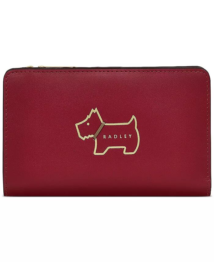 

Кошелек Heritage Dog Outline среднего размера, двойной сложения Radley London, красный