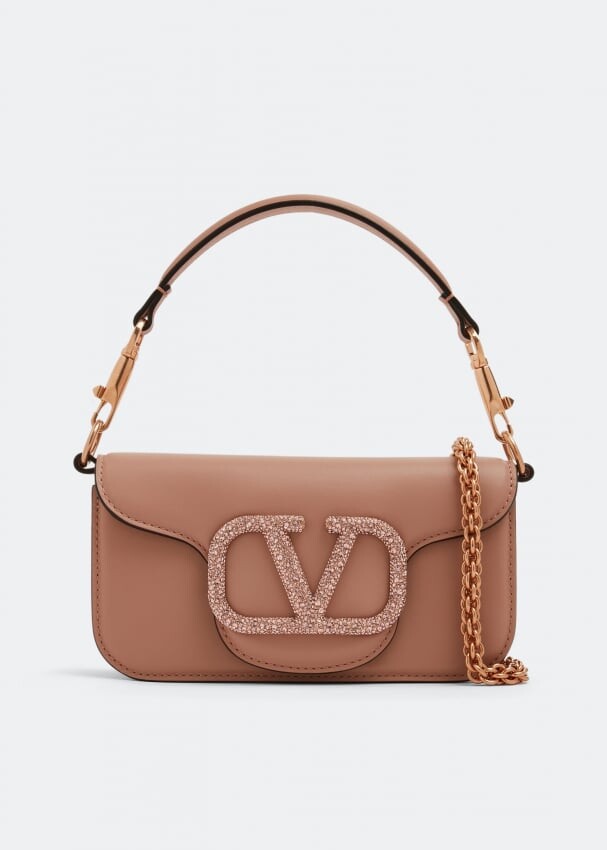 

Сумка через плечо Valentino Garavani Locò Small, коричневый