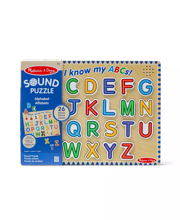 Звуковой пазл «Алфавит Мелиссы и Дуга», 26 деталей Melissa And Doug, multi-color — фото 3