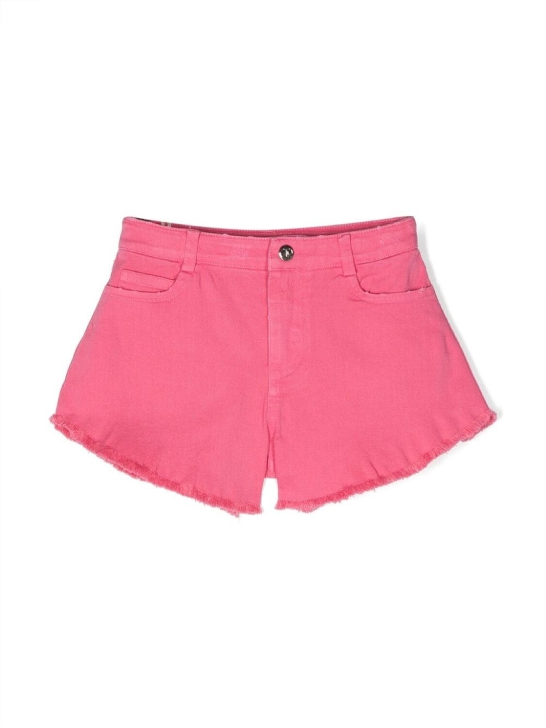 

Twinset шорты с бахромой и логотипом, розовый