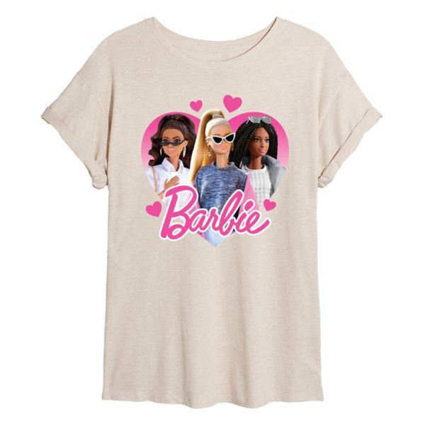 

Футболка Juniors' Hearts большого размера Barbie, бежевый