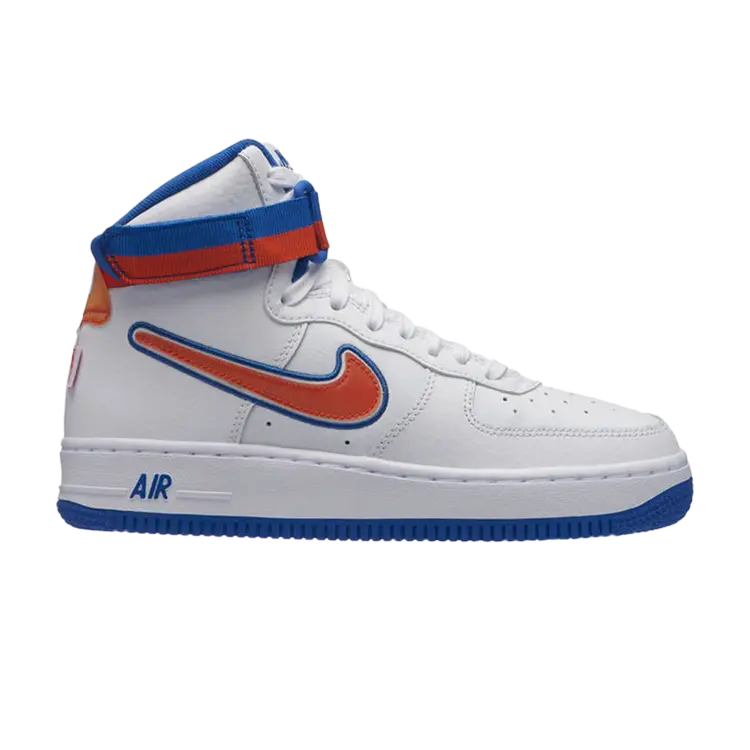 

Кроссовки Nike Air Force 1 High LV8 Sports GS 'Knicks', белый