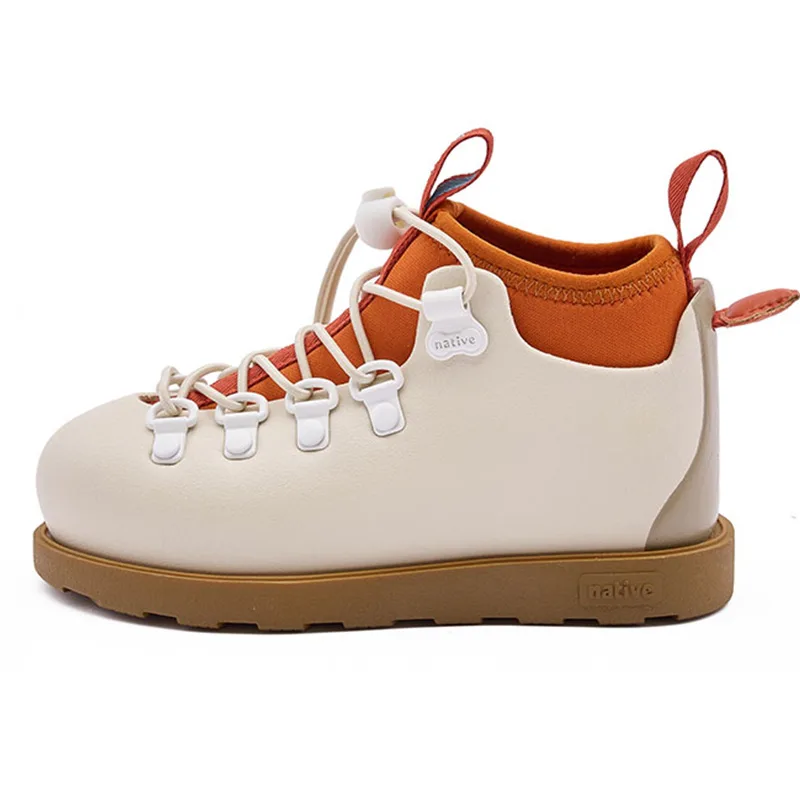 Native Shoes Ботинки Fitzsimmons 3.0 Urban Exploration Collection Low Shaft для детей, цвет экрю-браун — фото 3