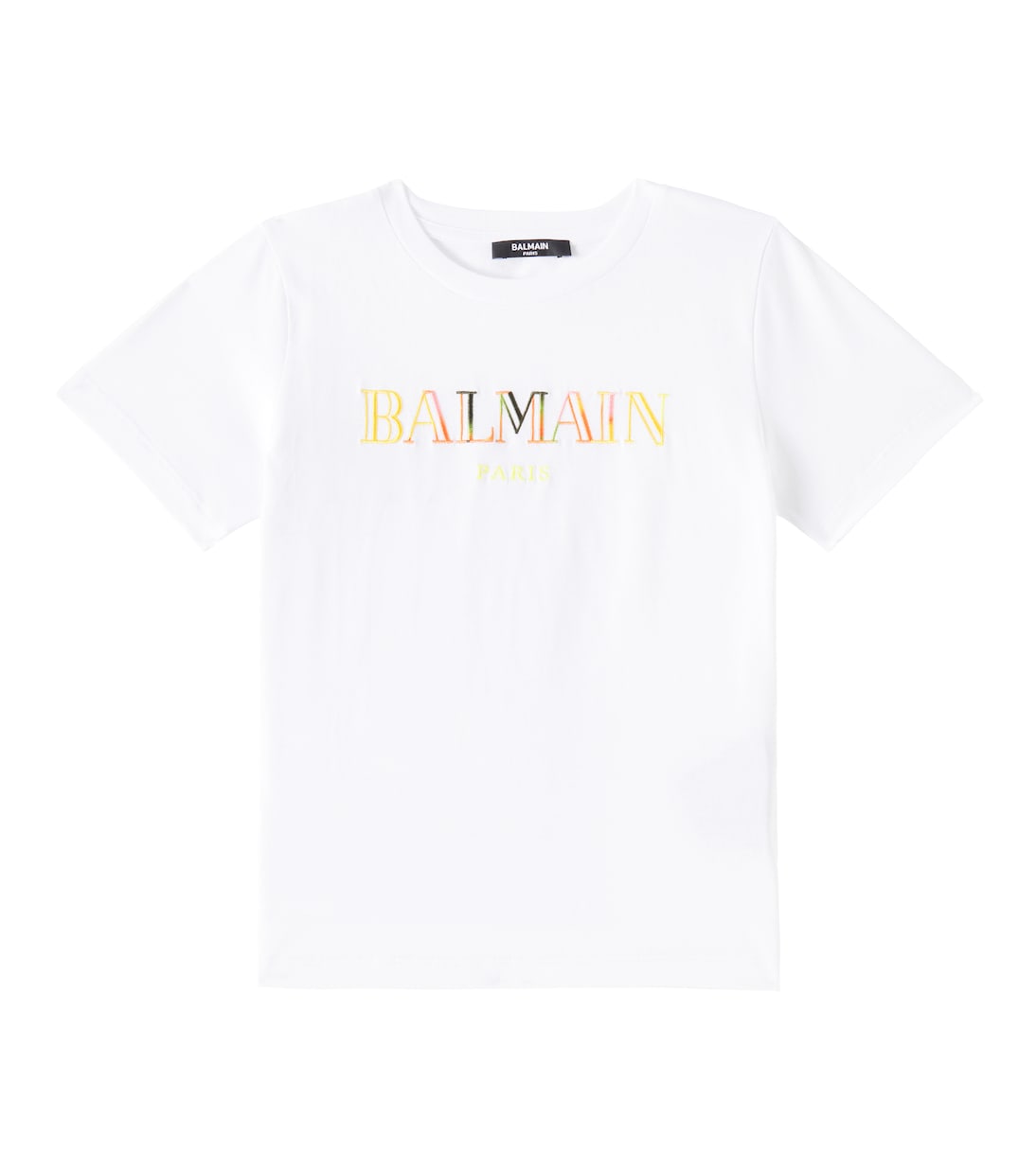 

Хлопковая футболка Balmain Kids, White/Colourful