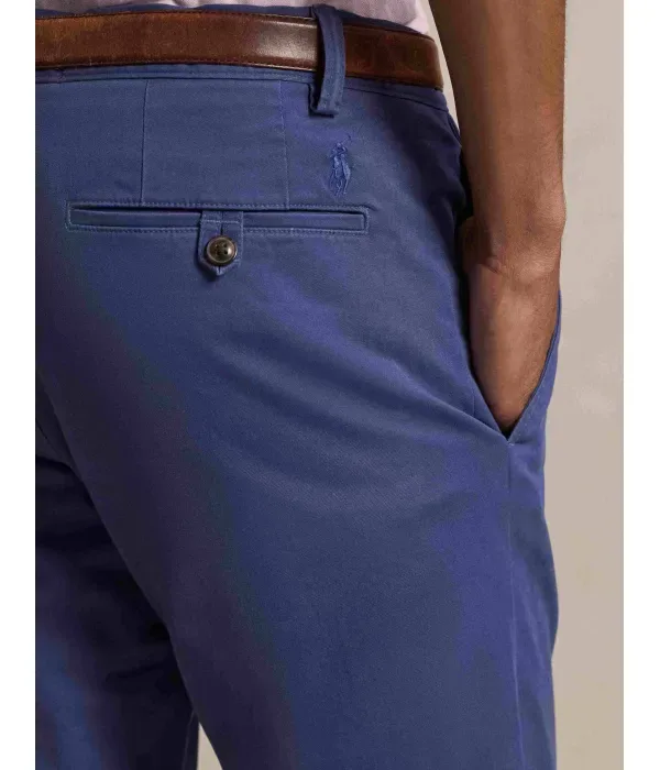 Брюки чинос Bedfort slim fit Polo Ralph Lauren, темно-синий — фото 4