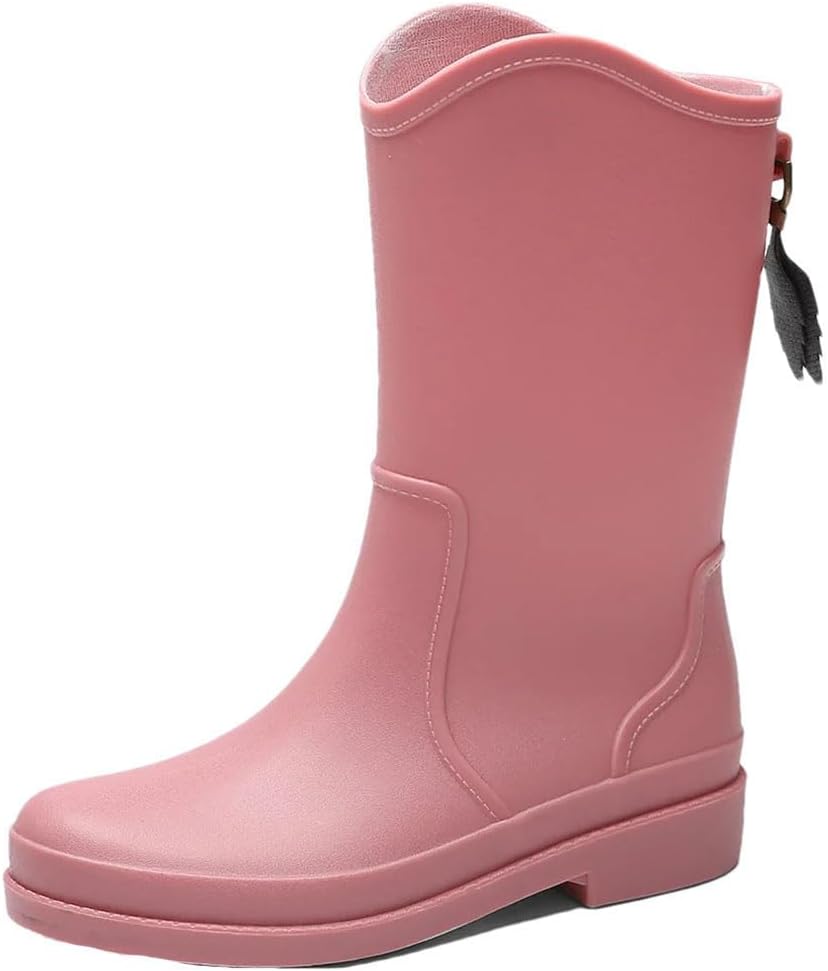 

Мужские и женские водонепроницаемые садовые резиновые сапоги, теплые, средней длины, с нескользящей подошвой для работы на улице Generic, Pnnrk