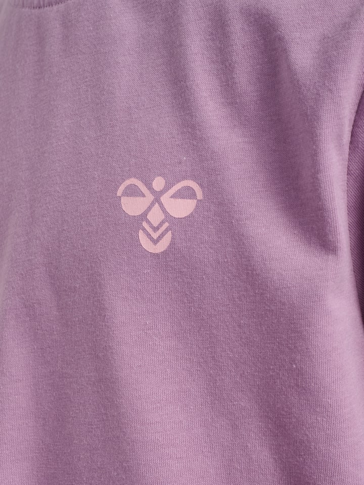 Hummel Детская футболка Hmljr Graphic фиолетового цвета — фото 3