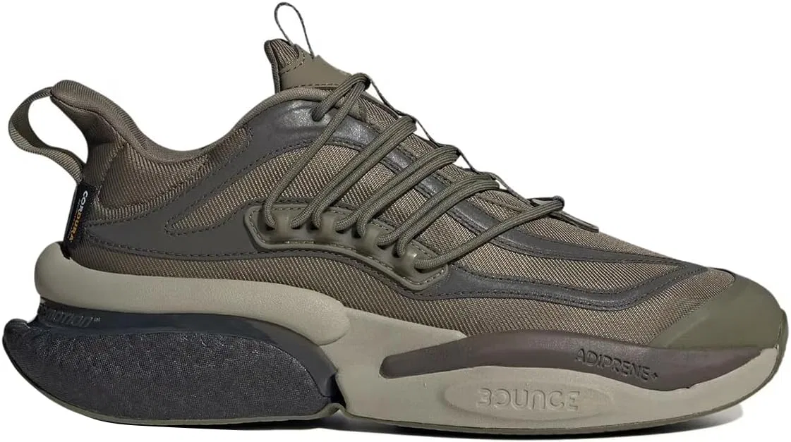 Кроссовки Adidas Unisex Alphaboost V1 Low (не для футбола), Olive Strata Shadow Olive Silver Pebble — фото 2