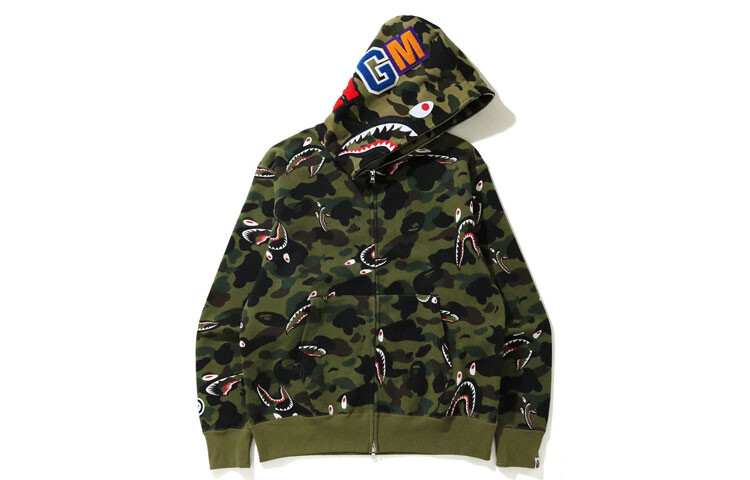 

Куртка Shark Series для мужчин A Bathing Ape, зеленый