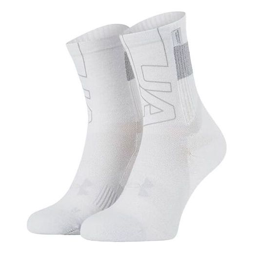 

Носки Under Armour ArmourDry Run Crew Socks 'White Grey', белый