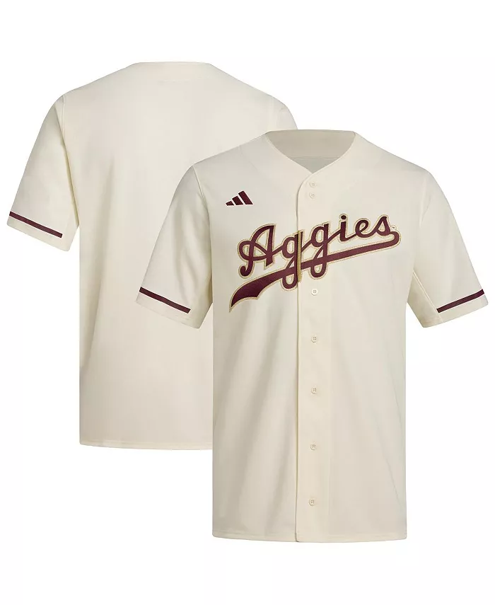

Мужская бейсбольная джерси Texas A&M Aggies реплика, кремовая adidas