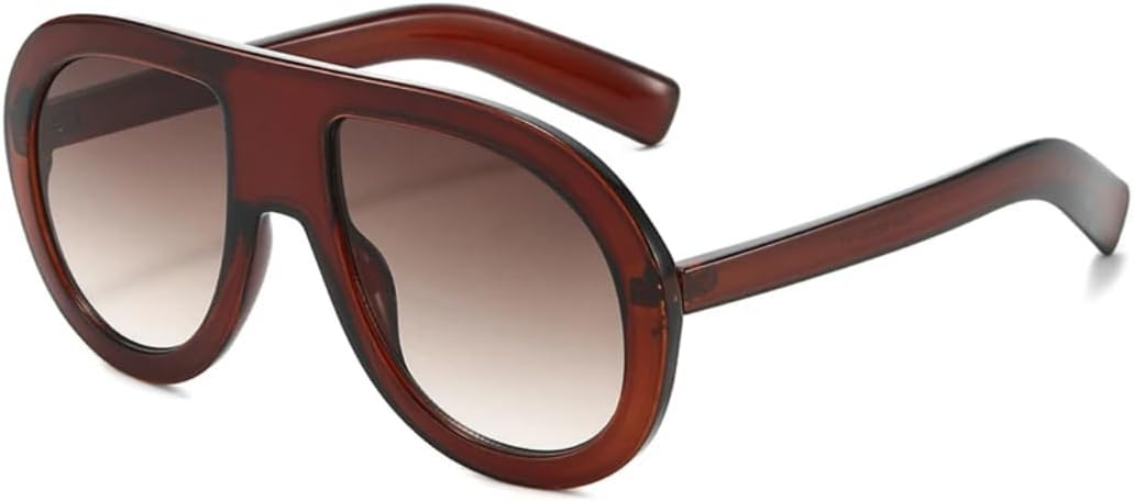 

Солнцезащитные очки для мужчин и женщин - защита UV400 - градиентный леопардовый принт, сине-желтый цвет, панк, для занятий спортом на открытом воздухе и вождения DSVIGF, Brown Tea Gradient