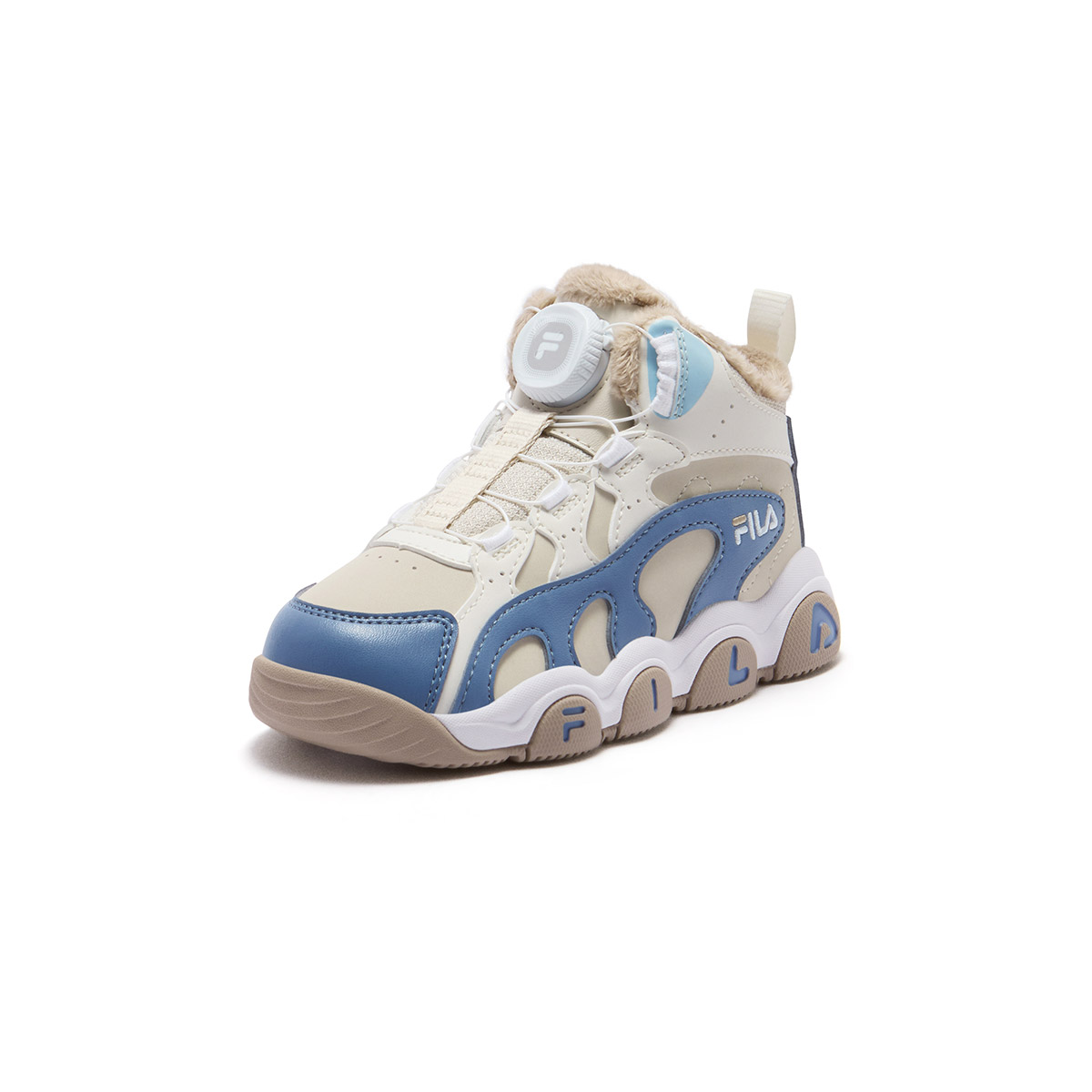 FILA KIDS Детские хлопковые туфли fsw birch tree brown/timeless blue — фото 3