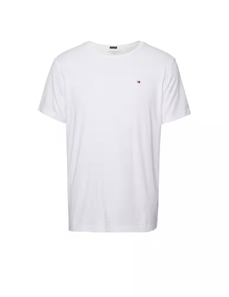 

Хлопковая футболка со значком SS Tommy Hilfiger, цвет Classic White