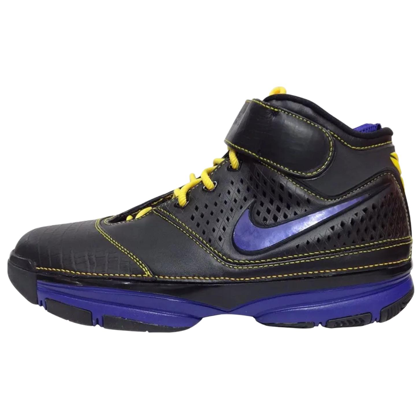 

Nike Баскетбольные кроссовки Zoom Kobe 2 Slip, износостойкие, среднего размера, винтажные, черные, мужские