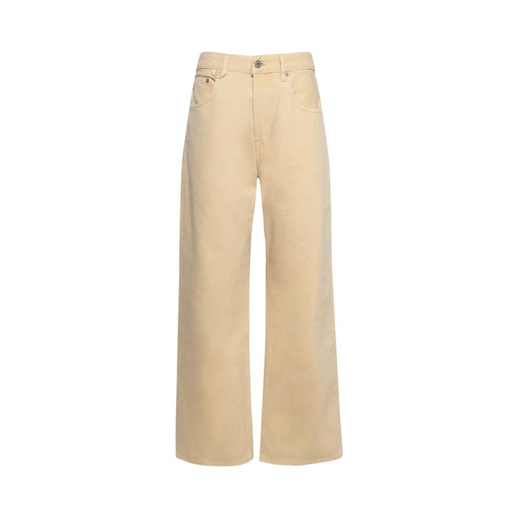 

Брюки Jacquemus Wide De-Nîmes Denim Pants 'Light Beige', загар