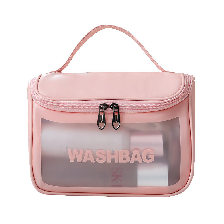 

Прозрачная косметичка WASHBAG, розовая R2 R70