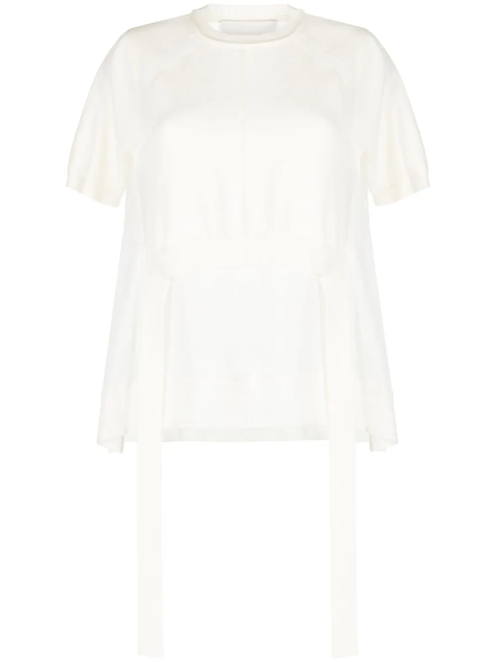 

Полупрозрачный топ со вставками 3.1 Phillip Lim, белый