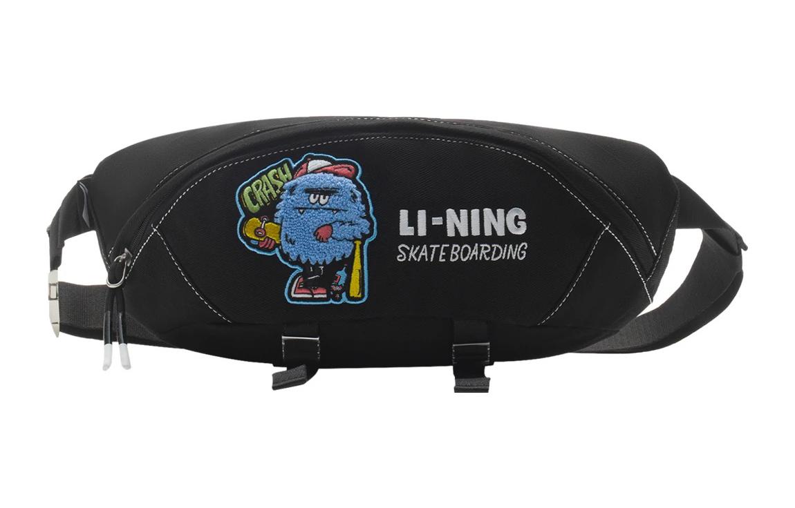 

LiNing Поясная сумка нагрудная унисекс черная