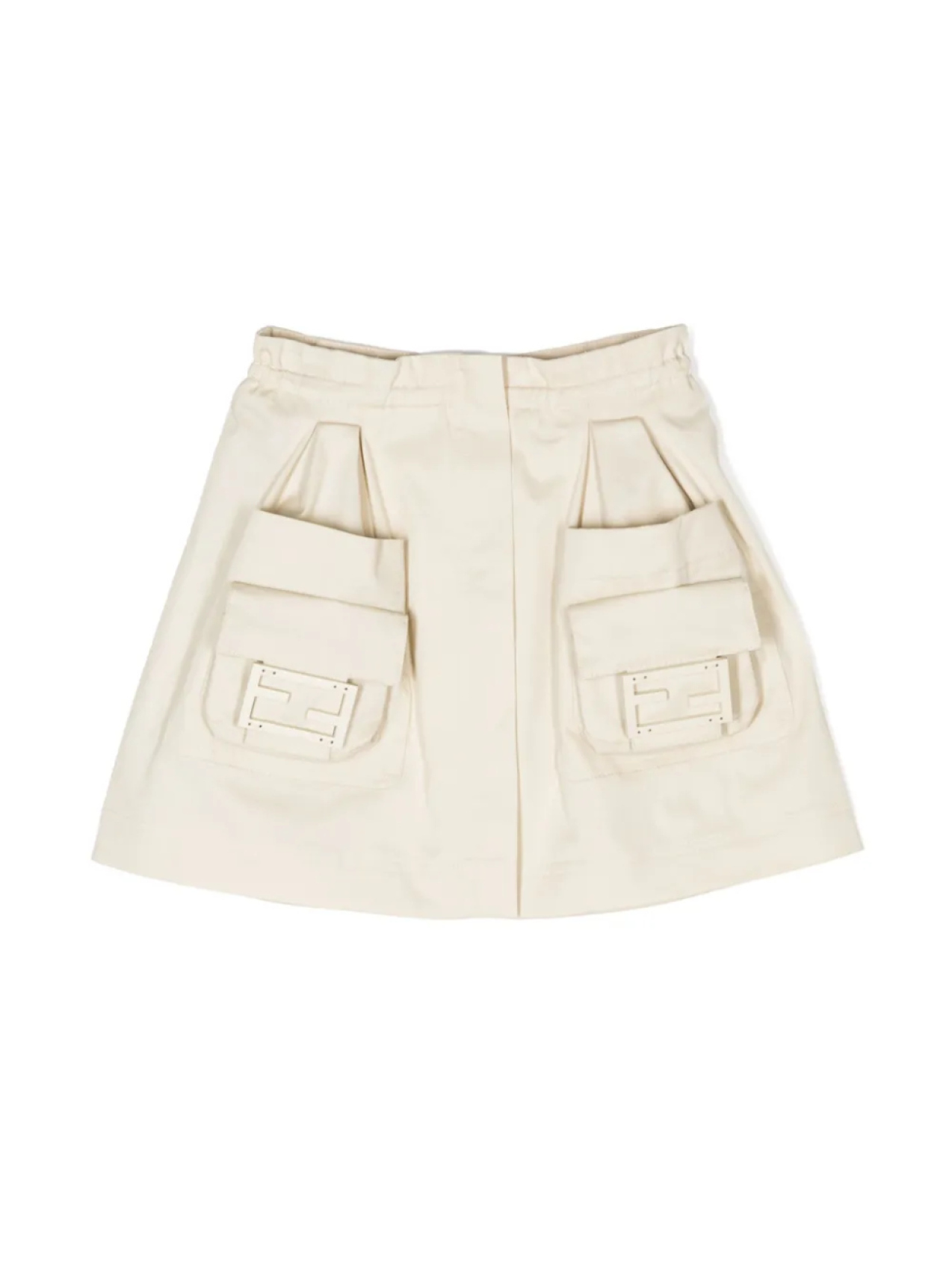

Юбка с логотипом FF Fendi Kids, нейтральный