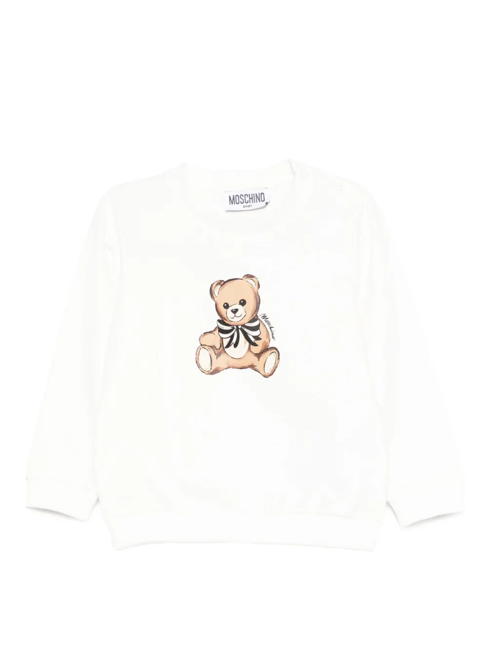 

Толстовка с принтом Тедди Moschino Kids, белый