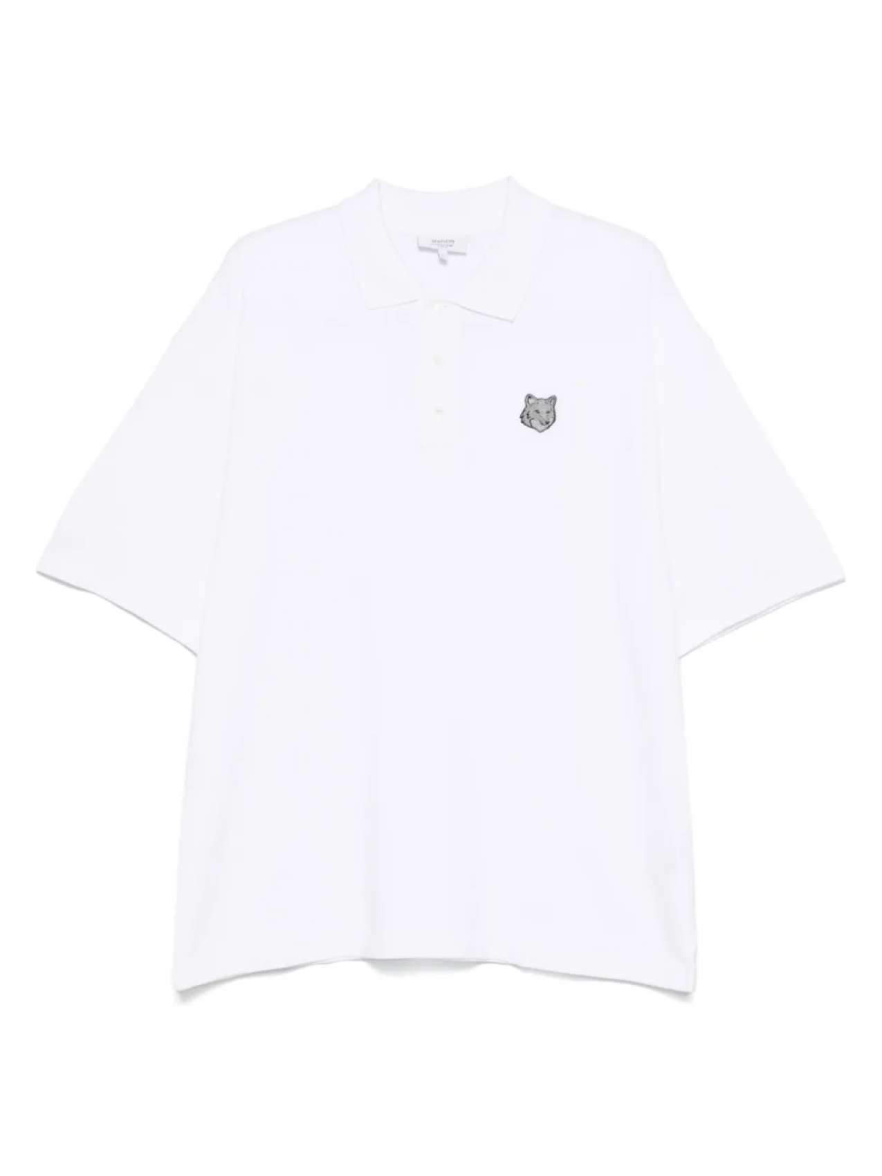 

Рубашка поло с нашивкой Bold Fox Maison Kitsuné, белый