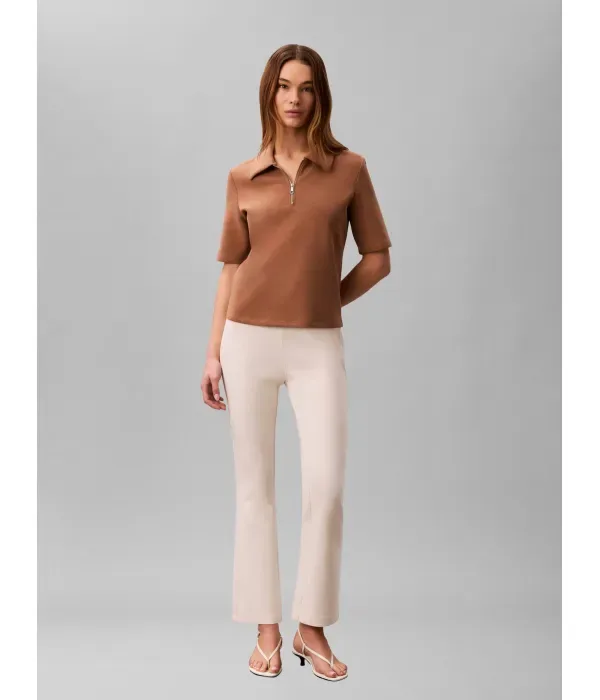 Космические штаны flare fit Calvin Klein, экрю — фото 2