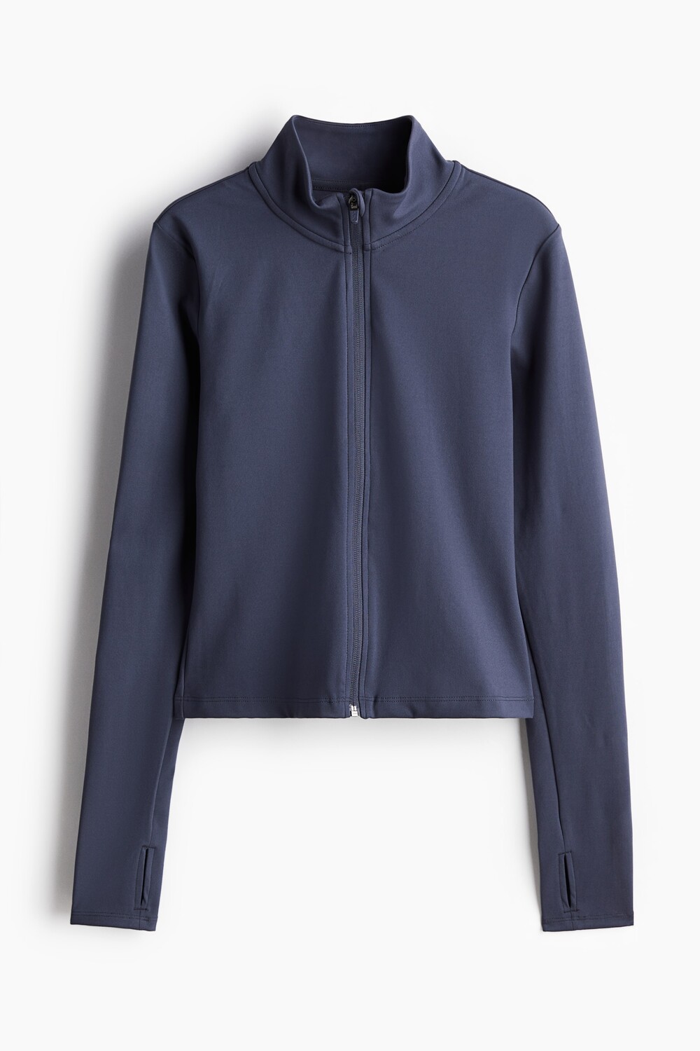 

Спортивная куртка из софтмова на молнии. H&M, синий