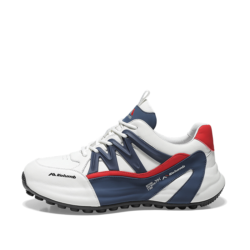 

Колумб мужские низкие кеды бело-сине-красные