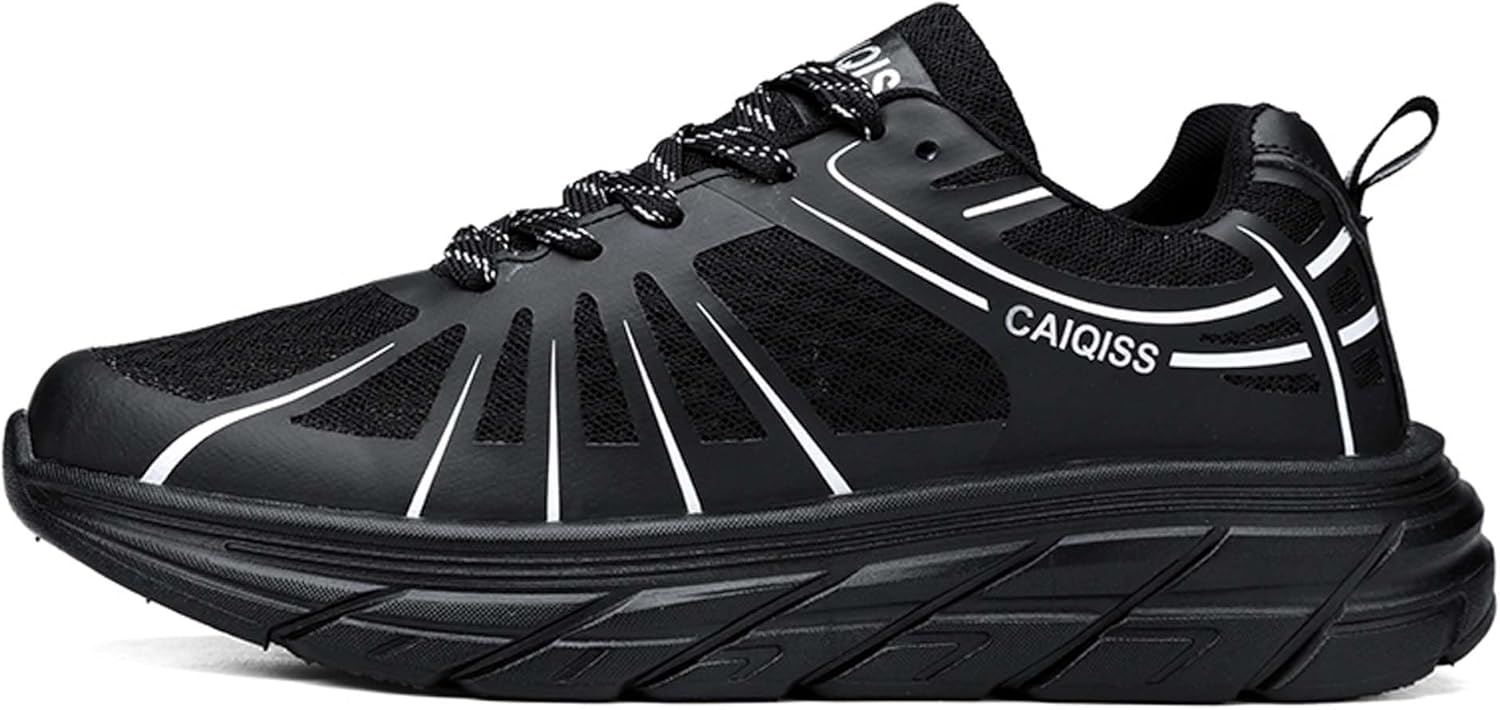 

Мужские низкие кроссовки на шнуровке, классические повседневные прогулочные туфли с резиновой подошвой Ksyvucrd, черный