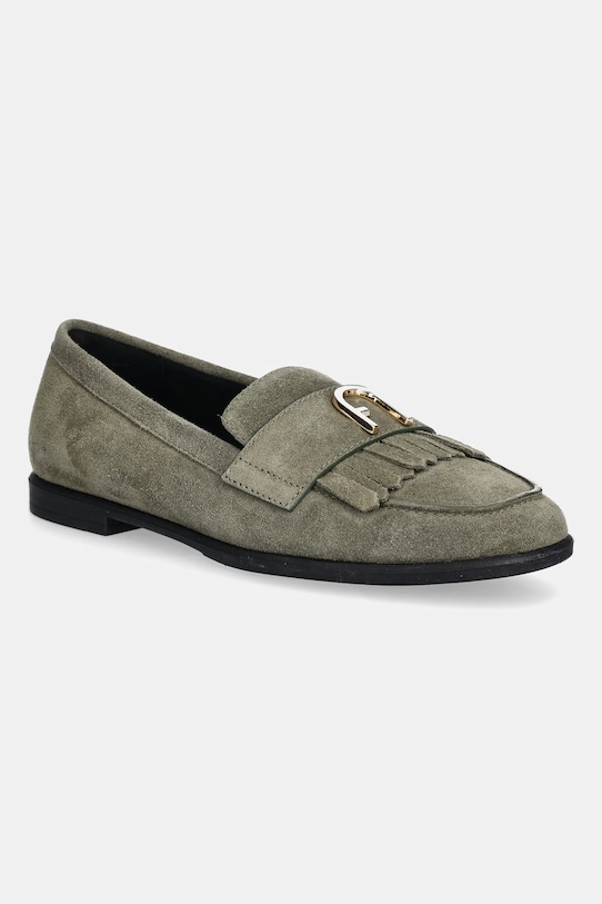 Замшевые мокасины Chic Loafer Furla, зеленый