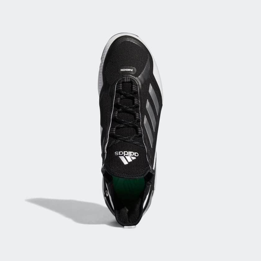 Бейсбольные бутсы Adidas Men's Icon 7 Boost, белый/черный — фото 2