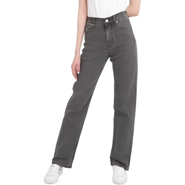 Calvin Klein Джинсы женские серые прямые