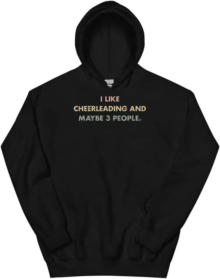 Толстовка для черлидинга, I Like Cheerleading And Maybe 3 People #25D78 Generic, черный