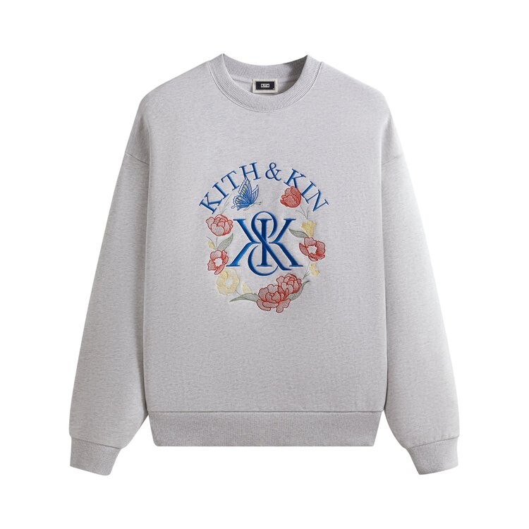 

Толстовка Kith K&K Monogram Nelson Crewneck, серый