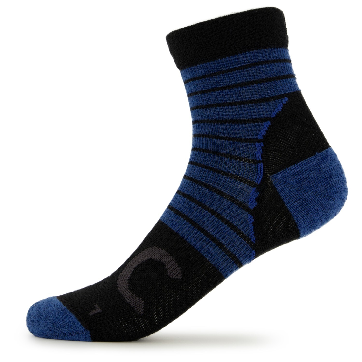 

Велосипедные носки Stoic Merino MTB Quarter Socks, цвет Black/Blue Jeans