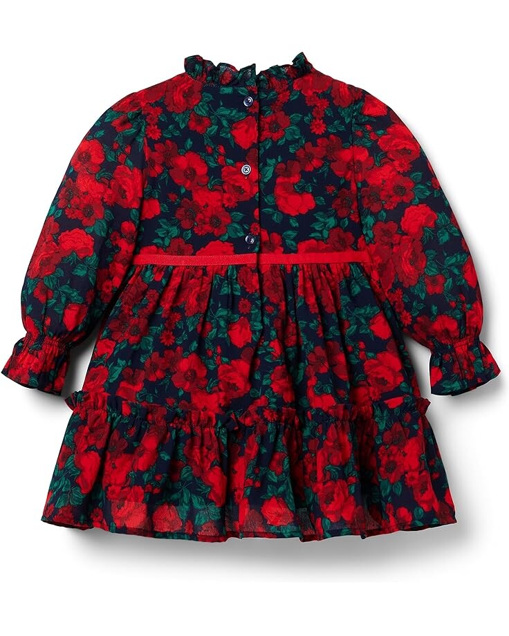 

Платье Janie and Jack Rose Print Dress, синий