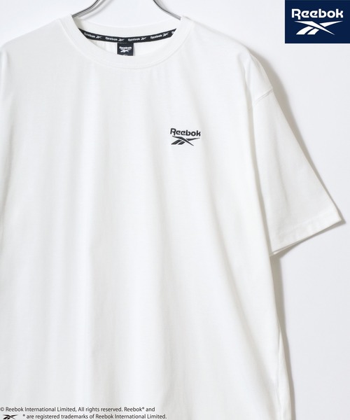 

Футболка оверсайз с вышивкой, круглый вырез, короткие рукава Reebok, белый