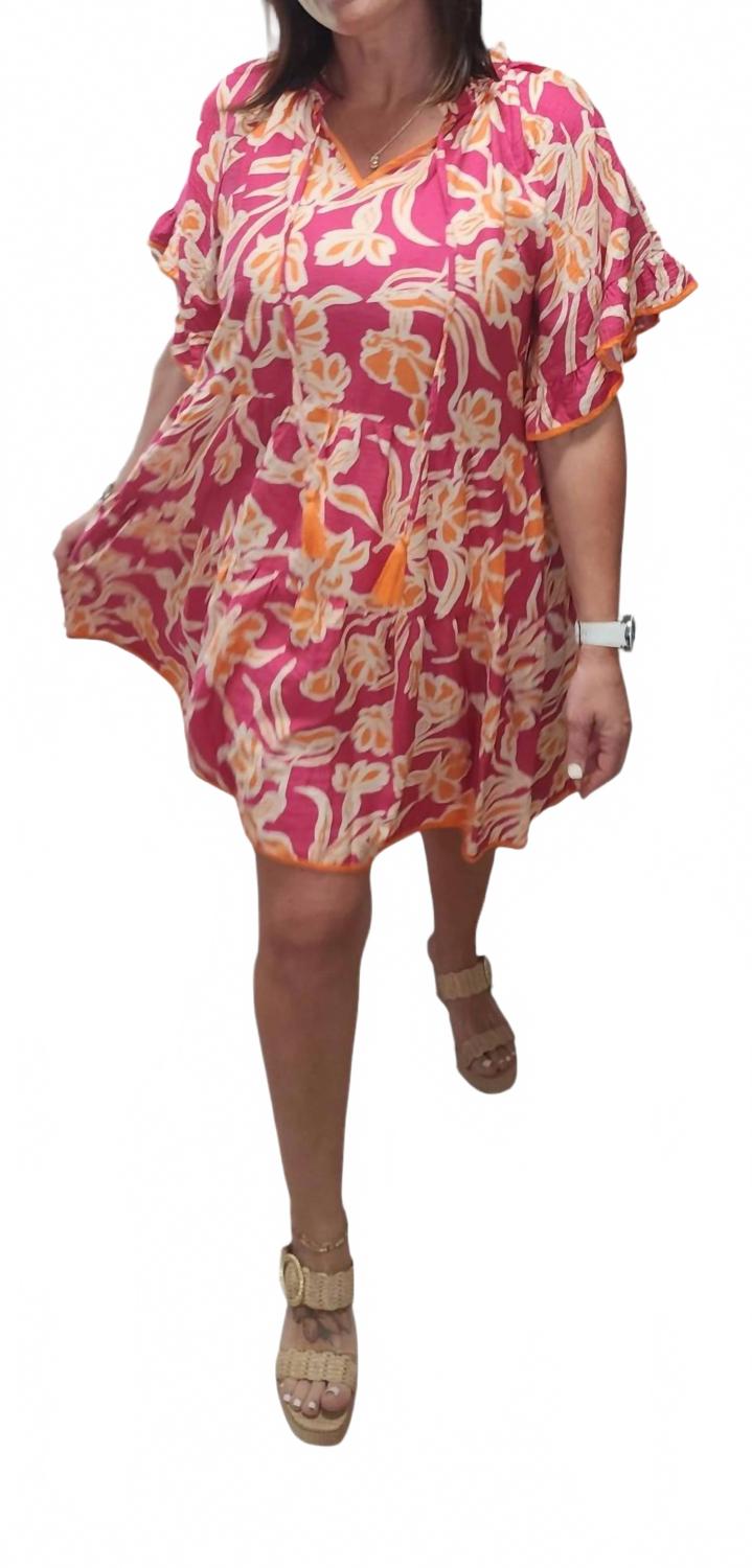 

Эбби мини-платье в розовом мульти GiGiO