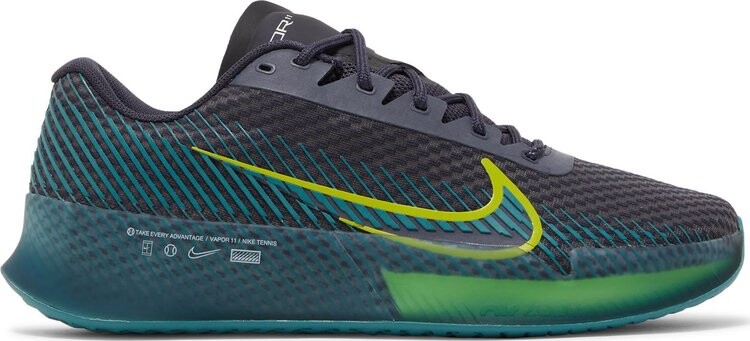 

Кроссовки NikeCourt Air Zoom Vapor 11 HC 'Gridiron Mineral Teal', черный, Серый, Кроссовки NikeCourt Air Zoom Vapor 11 HC 'Gridiron Mineral Teal', черный