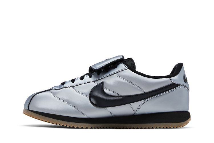 Кроссовки Cortez Leather SE 'Tiempo Pack - Metallic Cool Grey', серый — фото 3