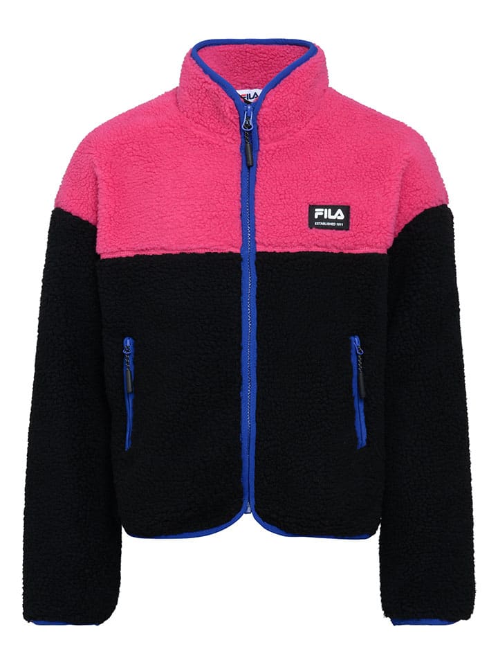 

Флисовая куртка Fila, цвет schwarz/pink