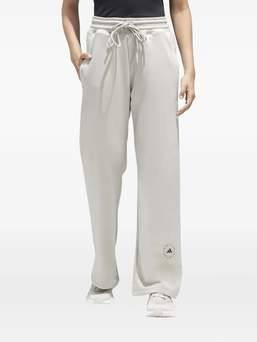 

Брюки на завязках adidas by Stella McCartney, серый