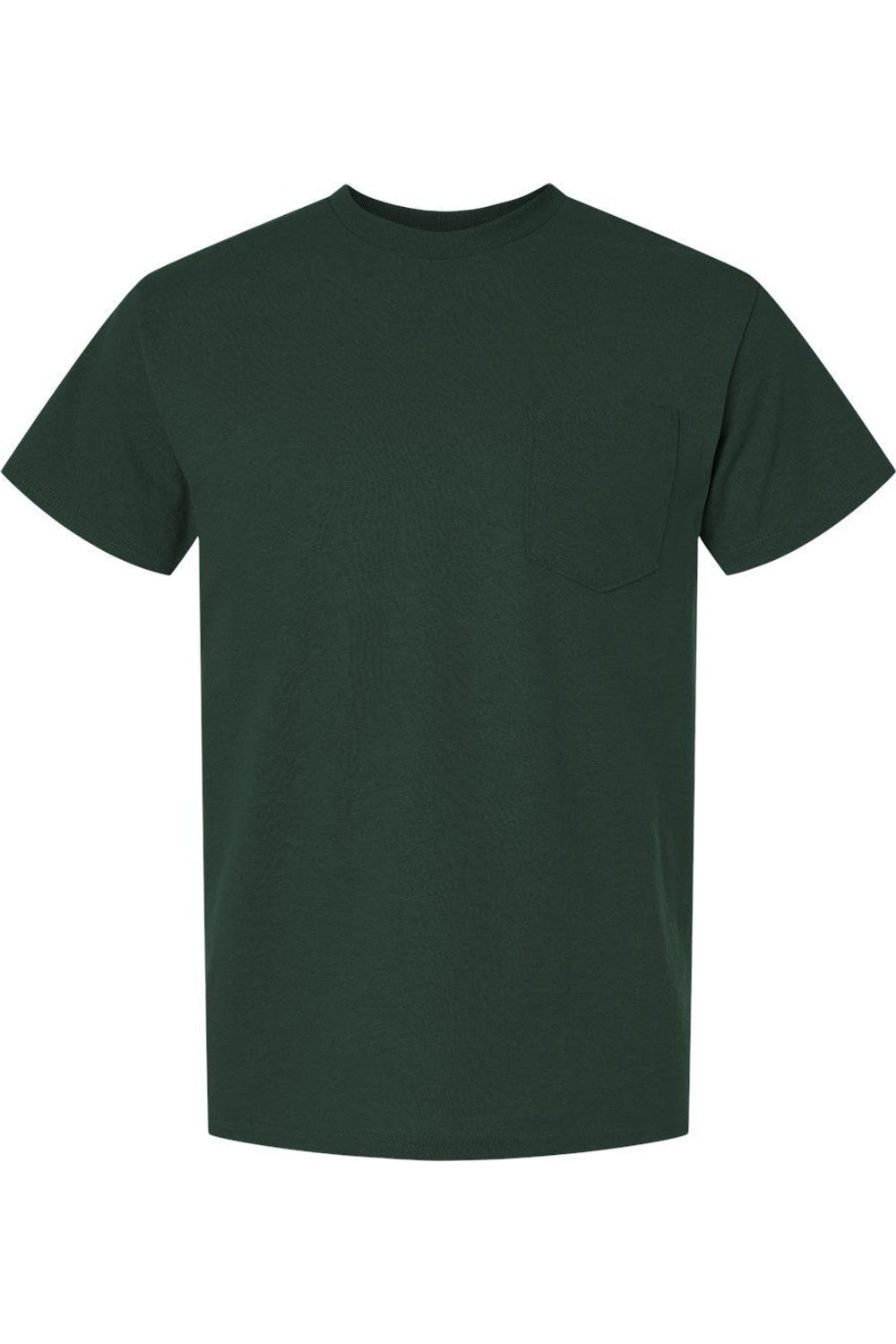 

Футболка Gildan DryBlend с карманом, цвет forest green