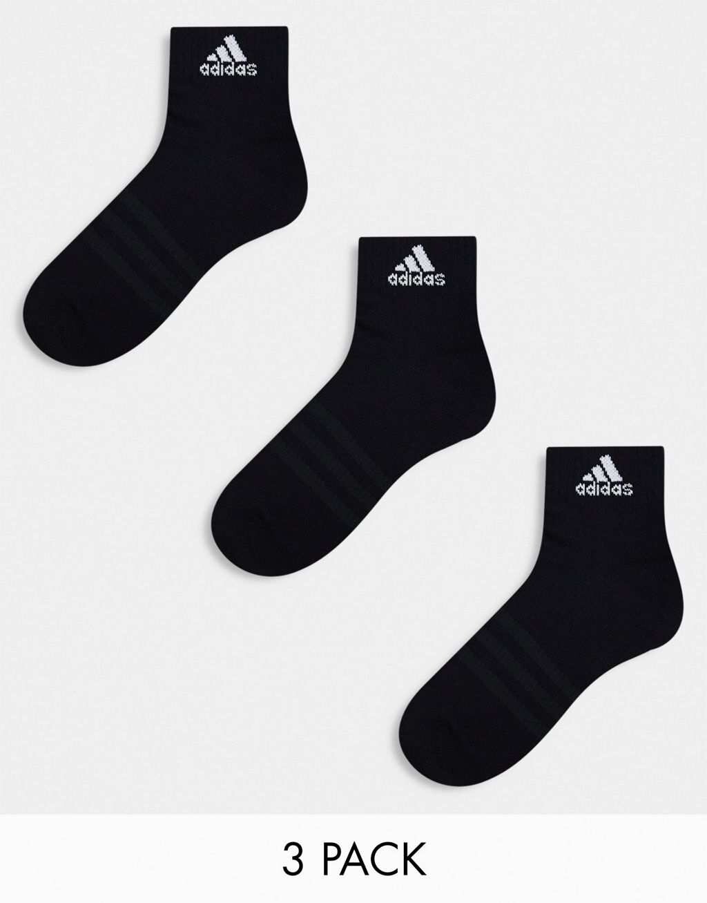 

Комплект из трех черных носков adidas Sportswear
