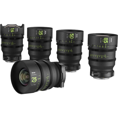 

Полнокадровый комплект NiSi ATHENA Prime T2.4/1.9 из 5 объективов (крепление PL)